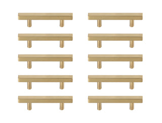 Dior 3" Center to Center Brass Bar Pull Multipack (set of 10)