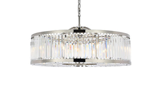 Chelsea 10 light polished nickel Chandelier Clear Royal Cut Crystal