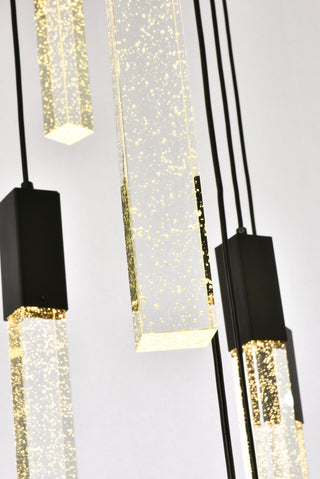 Weston 36 lights pendant in black