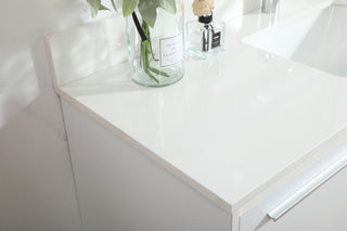 48 inch Single bathroom vanity in white with backsplash