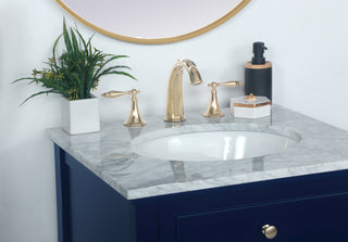 24 inch Single bathroom vanity in Blue