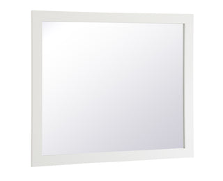 Aqua rectangle vanity mirror 42 inch in White