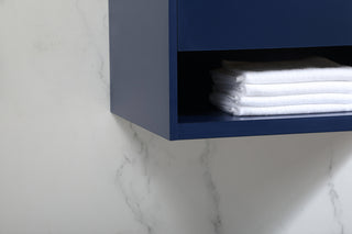 30 inch Single bathroom vanity in blue