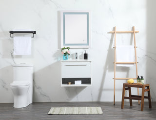 24 inch Single bathroom vanity in white