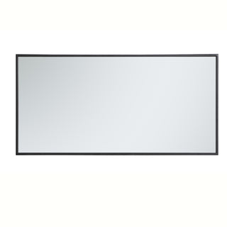 Metal frame rectangle mirror 18 inch in Black