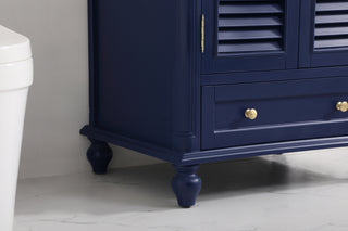 30 inch Single bathroom vanity in blue