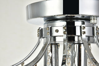 Toureg 3 light Chrome Flush Mount Clear Royal Cut Crystal