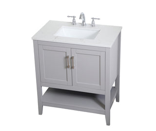 30 inch Single Bathroom Vanity in Grey