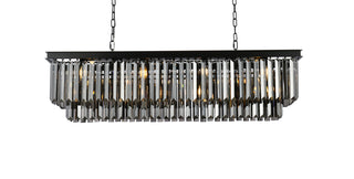 Sydney 12 light Matte Black Chandelier Silver Shade (Grey) Royal Cut Crystal