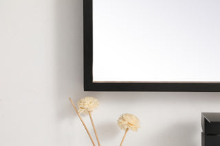 Pier 18x30 inch LED mirror with adjustable color temperature 3000K/4200K/6400K in black