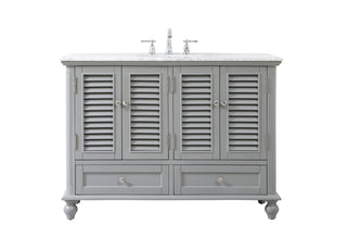 48 inch Single bathroom vanity in grey