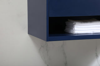 36 inch Single bathroom vanity in blue