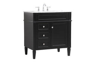 32 inch Single bathroom vanity in Black