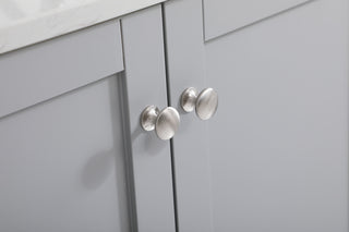 42 inch Single Bathroom Vanity in Grey with Backsplash