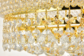 Primo 4 light Gold Flush Mount Clear Royal Cut Crystal