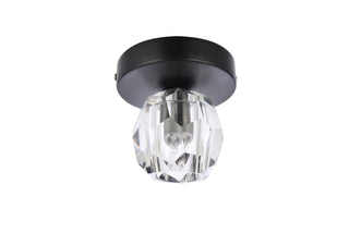 Eren 1 light black flush mount