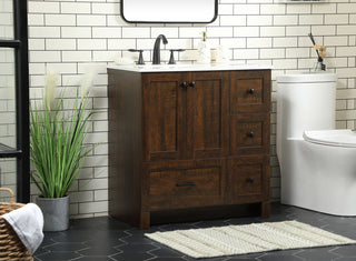 32 inch Single bathroom vanity in expresso