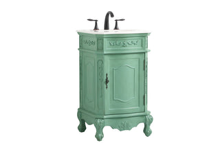 21 inch Single bathroom vanity in vintage mint