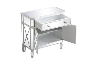 32 inch mirrored cabinet in antique white