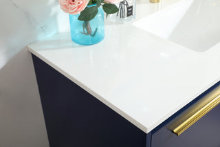 40 inch Single bathroom vanity in blue