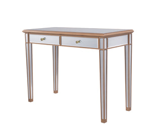 2 Drawers Dressing table 42 in. x 18 in. x 31 in. in Gold paint
