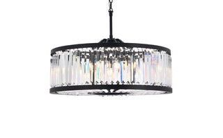 Chelsea 10 light Matte Black Chandelier Clear Royal Cut Crystal