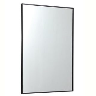 Metal frame rectangle mirror 30 inch in Black