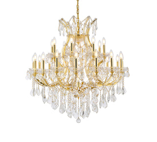 Maria Theresa 24 light Gold Chandelier Clear Royal Cut Crystal