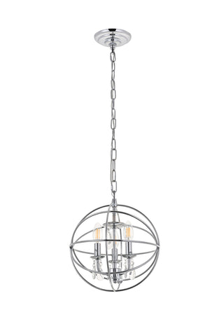 Wallace 3 light Chrome Pendant