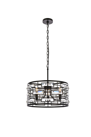 Kennedy 16.5 inch pendant in black