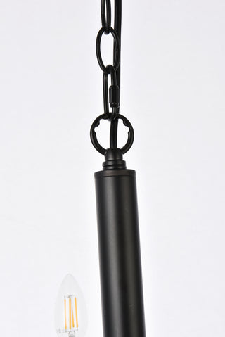 Carmella 3 lights pendant in black