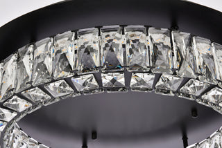 Monroe 22 inch LED Single flush mount in black