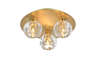 Graham 3 Light Ceiling Lamp in Gold