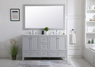 Aqua rectangle vanity mirror 60 inch in Grey