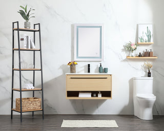 36 inch Single bathroom vanity in maple