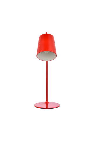 Leroy 1 light red table lamp