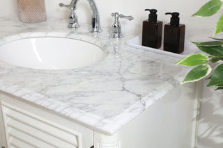 36 inch Single Bathroom Vanity in Antique White