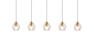 Eren 5 lights Gold pendant