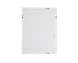 Aqua rectangle vanity mirror 24 inch in White