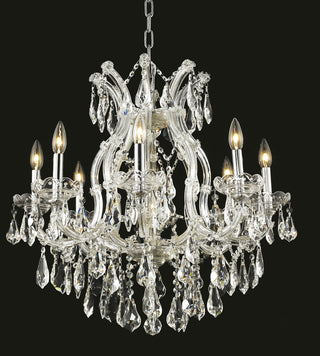 Maria Theresa 9 light Chrome Chandelier Clear Royal Cut Crystal