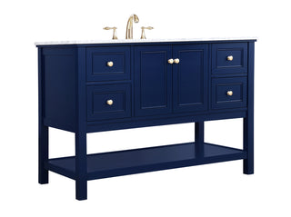 48 inch Single bathroom vanity in Blue