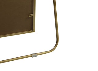 Metal Frame Rectangle Full Length Mirror 36x72 Inch in Brass