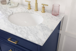 60 inch Single bathroom vanity in Blue