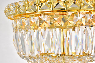 Tranquil 4 light Gold Flush Mount Clear Royal Cut Crystal