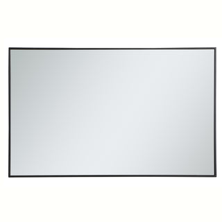 Metal frame rectangle mirror 30 inch in Black