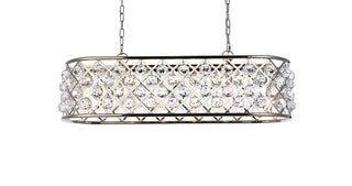 Madison 6 light polished Nickel Chandelier Clear Royal Cut Crystal