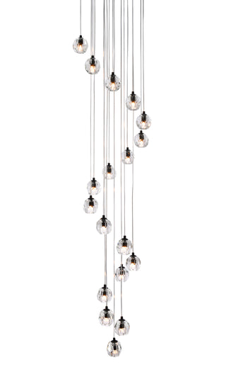 Eren 18 lights Black pendant