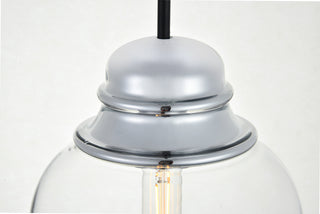 Kenna 1 Light Chrome Pendant With Clear Glass