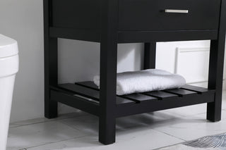 30 inch Single bathroom vanity in black