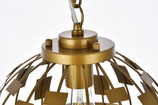 Levante 1 light pendant in brass